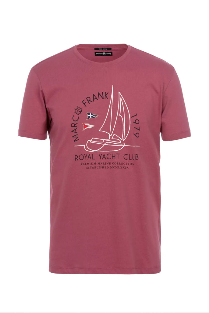 Alphonse: T-Shirt Avec Imprimé Nautique - Dark Pink