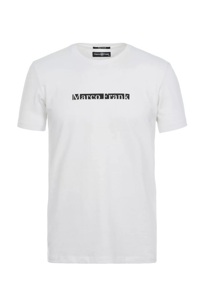 Andre: T-shirt Avec Impression de Logo Marco Frank - Blanc