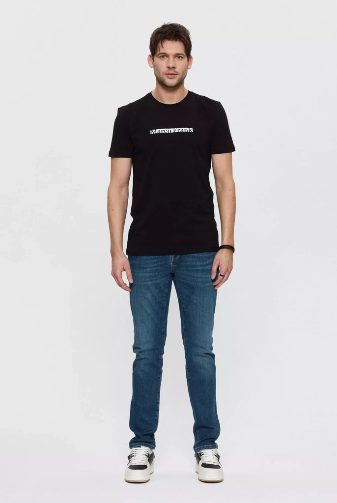 Andre: T-shirt Avec Impression de Logo Marco Frank - Noir