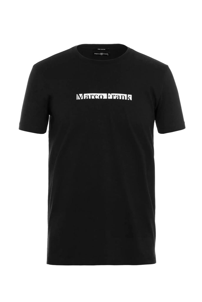 Andre: T-shirt Avec Impression de Logo Marco Frank - Noir
