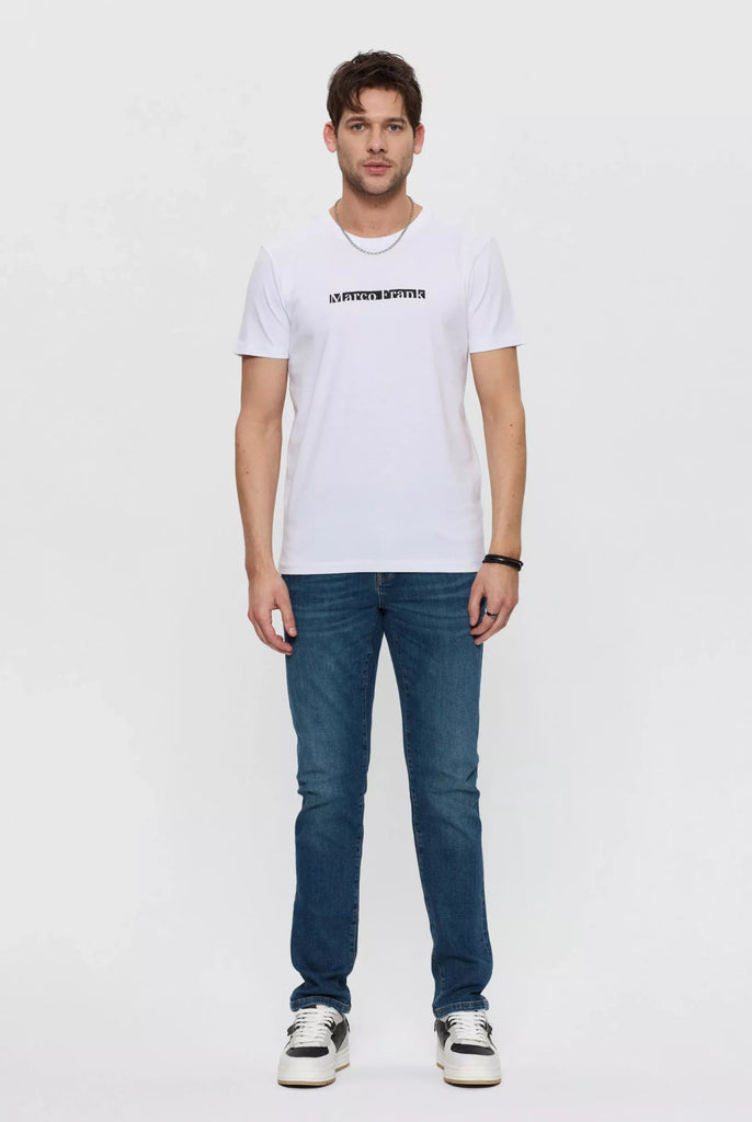 Andre: T-shirt Avec Impression de Logo Marco Frank - Blanc