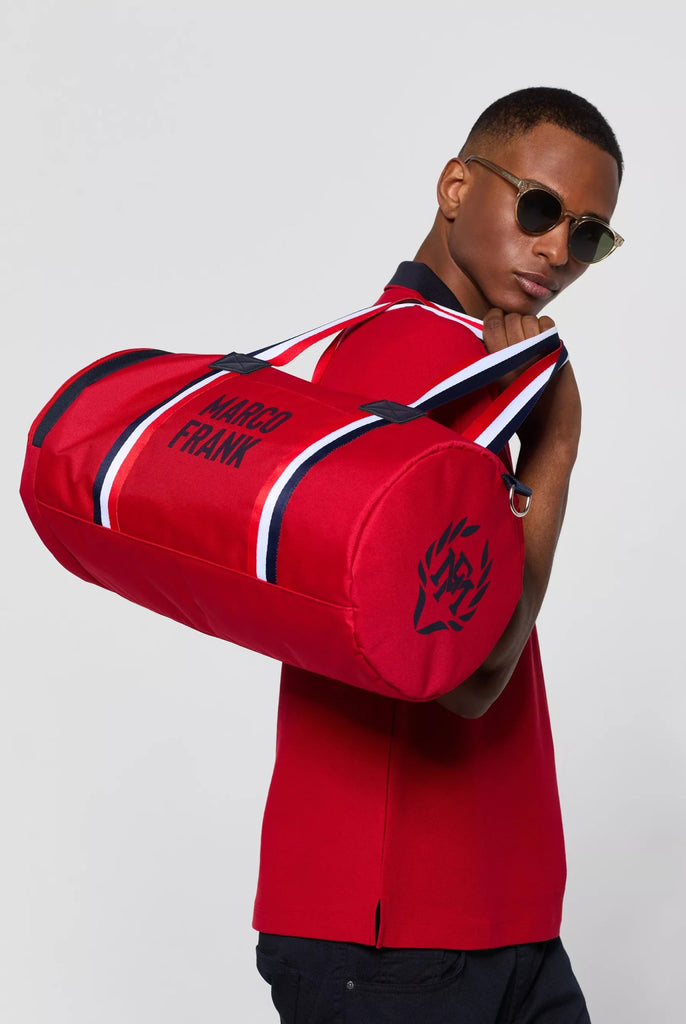 Marco Frank - Carvel: Sport Sac Avec Logo Contrasté - Rouge