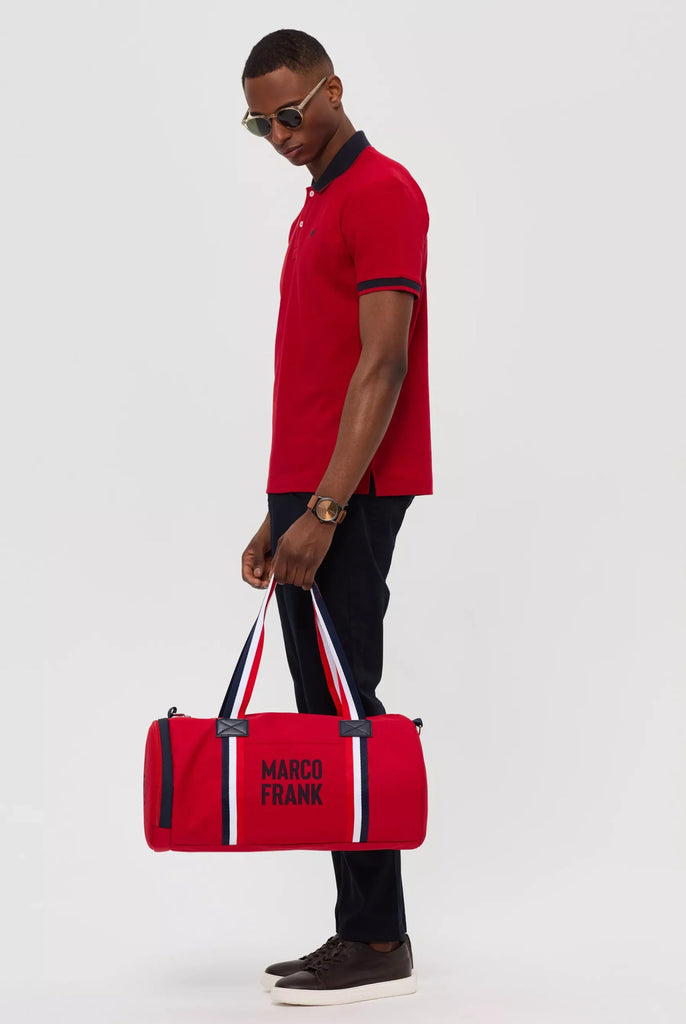 Marco Frank - Carvel: Sport Sac Avec Logo Contrasté - Rouge