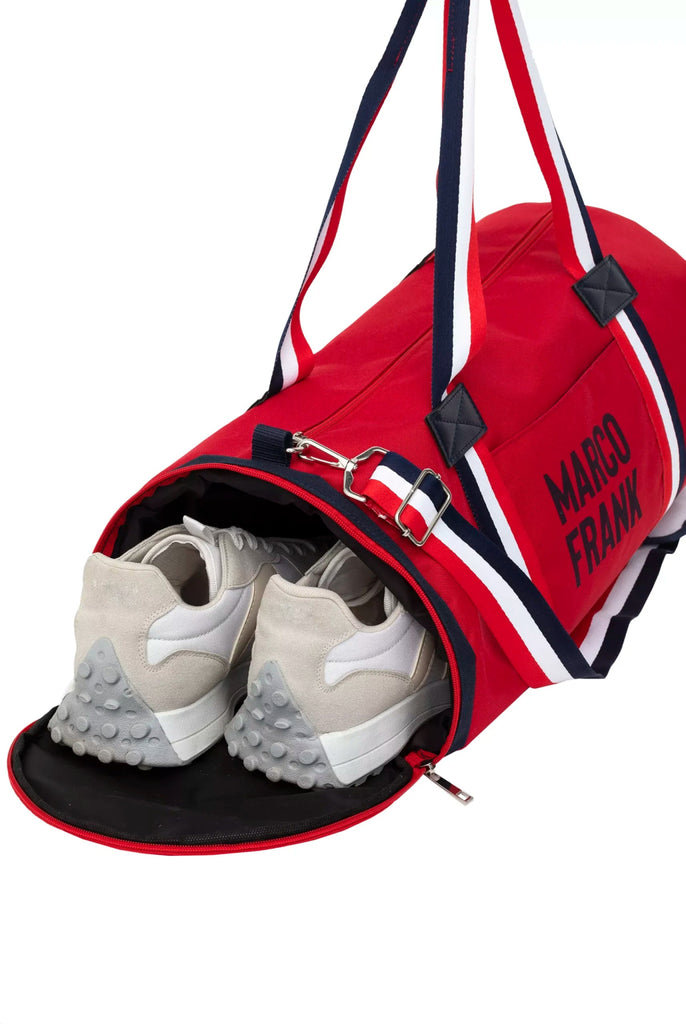 Marco Frank - Carvel: Sport Sac Avec Logo Contrasté - Rouge