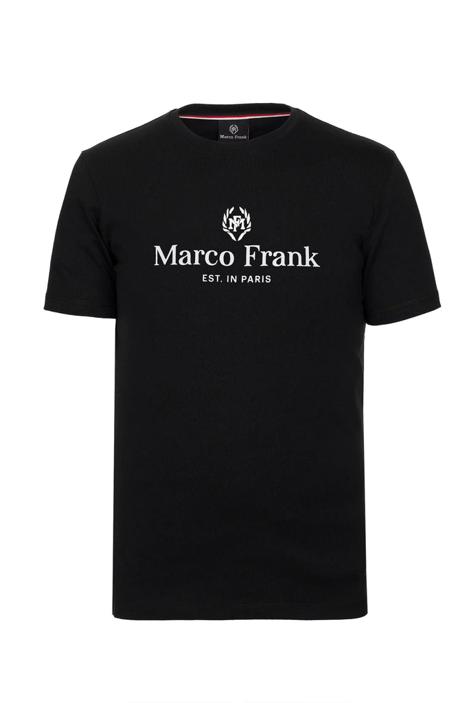 Marco Frank | Curtis: T-shirt Avec Logo Imprimé - Est. In Paris, Noir