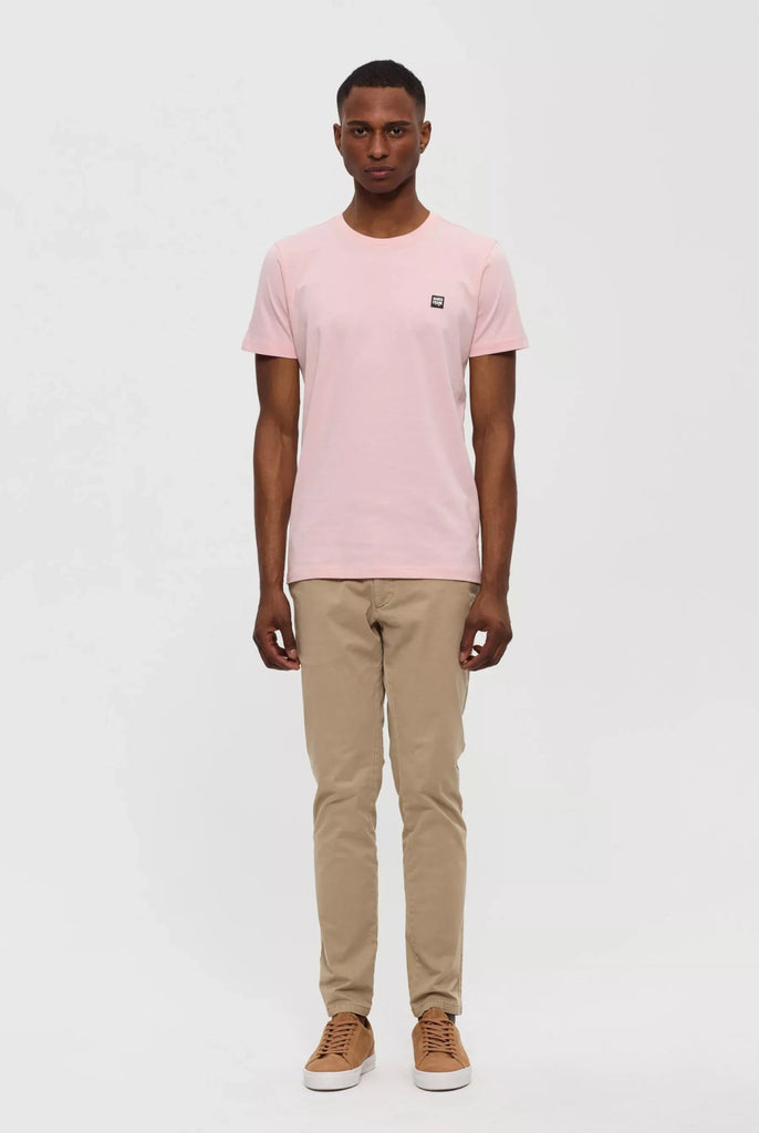 Marco Frank - Damien: T-Shirt Avec Écusson Logo en Silicone - Soft Pink