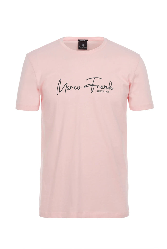 Fabien: T-shirt Avec Logo Manuscrit - Marco Frank