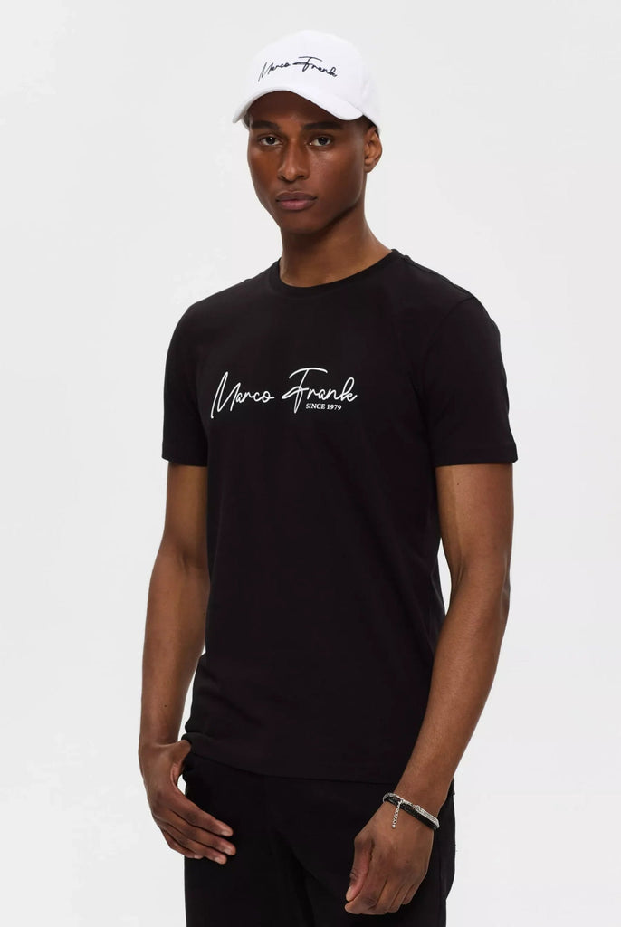 Marco Frank - Fabien: T-shirt Avec Logo Manuscrit - Noir