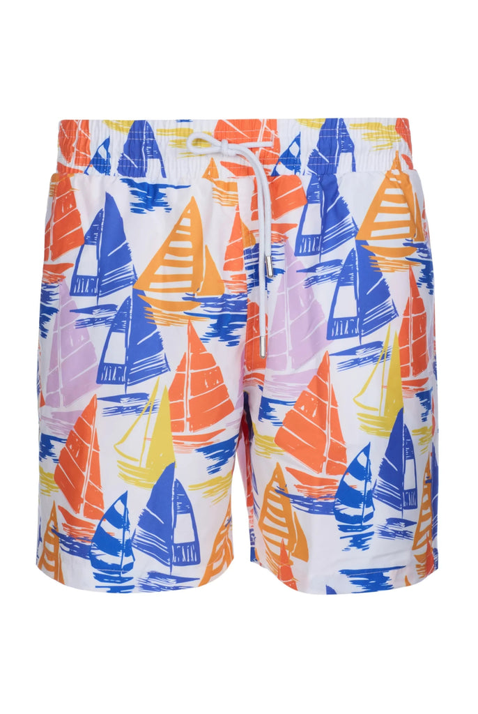 Marco Frank- Fabrice: Short de Bain à Imprimé Voile, Séchage Rapide