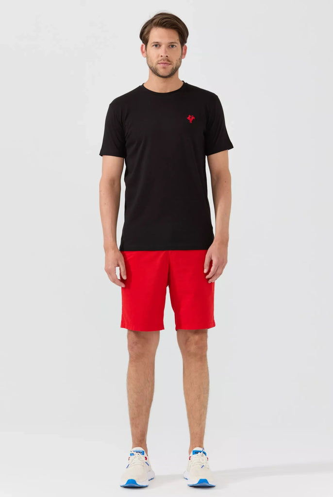 Marco Frank - Gerard: T-Shirt Avec Logo de Coq Emblématique Brodé - Noir