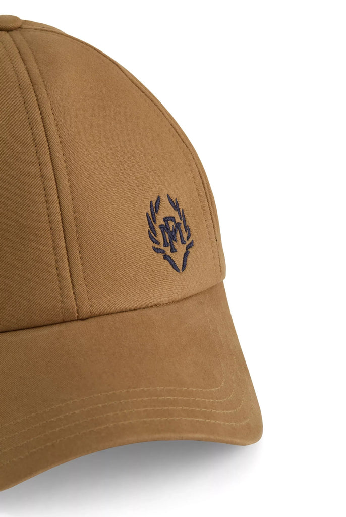 Marco Frank - Guzman: Casquette Avec Logo Couronne Brodé en Contraste - Brun