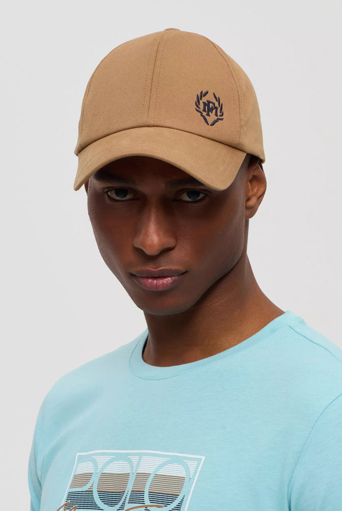 Marco Frank - Guzman: Casquette Avec Logo Couronne Brodé en Contraste - Brun