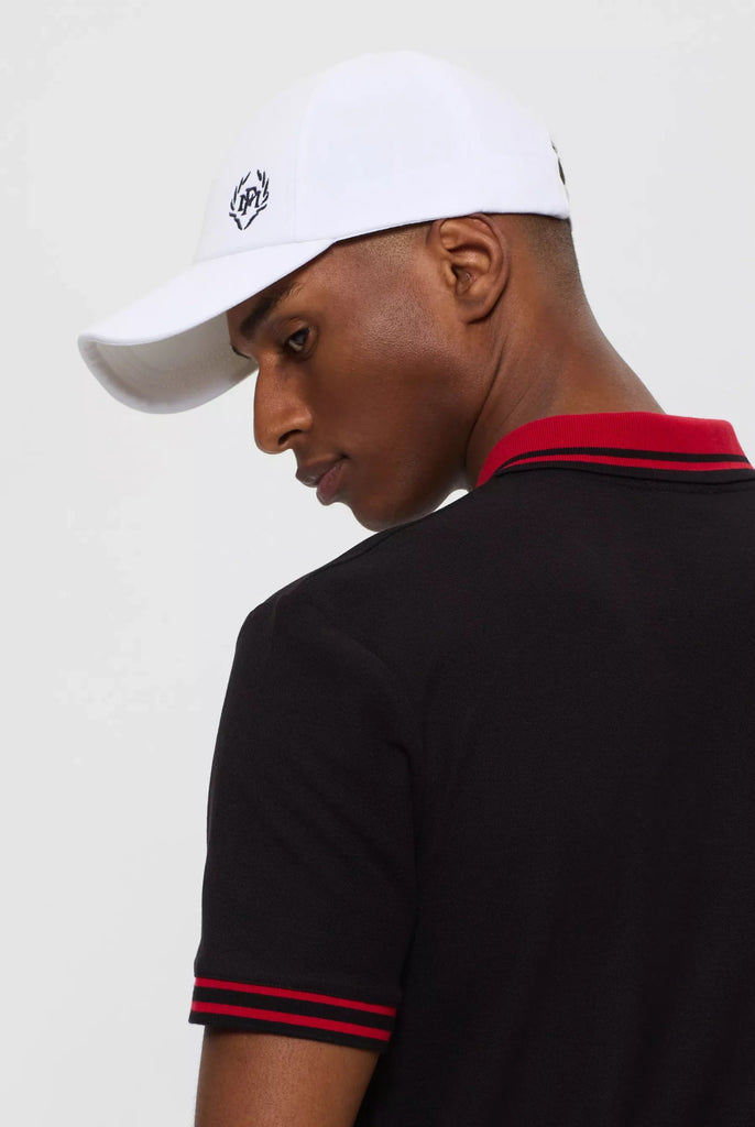 Marco Frank - Guzman: Casquette Avec Logo Couronne Brodé en Contraste - Blanc