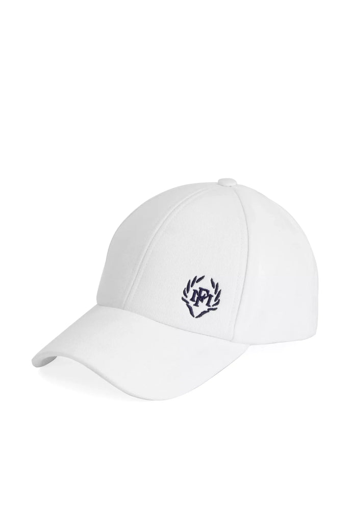 Marco Frank - Guzman: Casquette Avec Logo Couronne Brodé en Contraste - Blanc