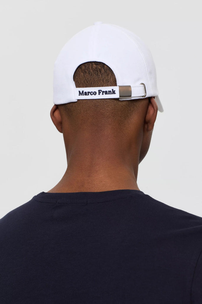 Marco Frank - Harlequin: Casquette Avec Drapeau Broderie - Blanc