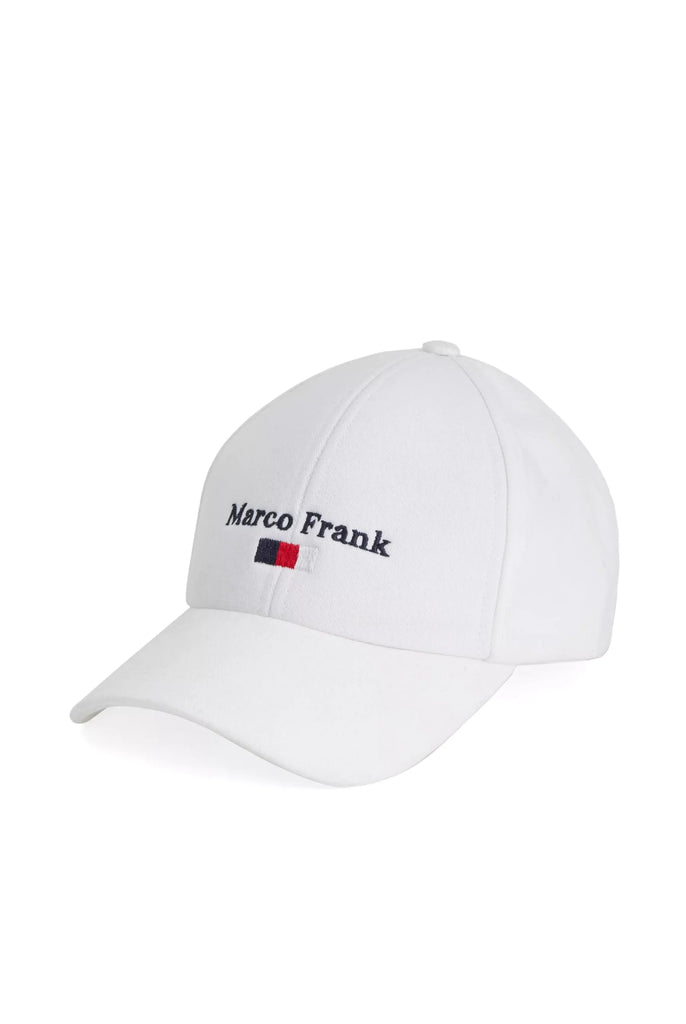 Marco Frank - Harlequin: Casquette Avec Drapeau Broderie - Blanc