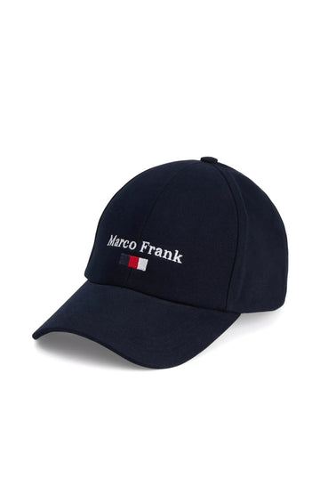 Marco Frank - Harlequin: Casquette Avec Drapeau Broderie - Bleu Marine