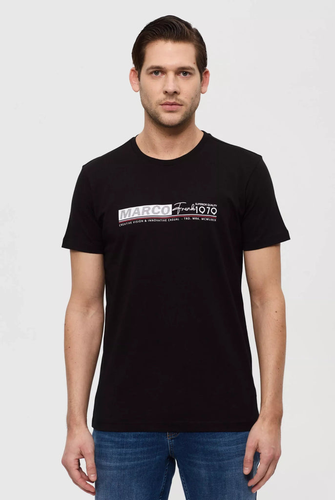 Marco Frank - Henri: T-shirt Avec Logo Imprimé - Noir