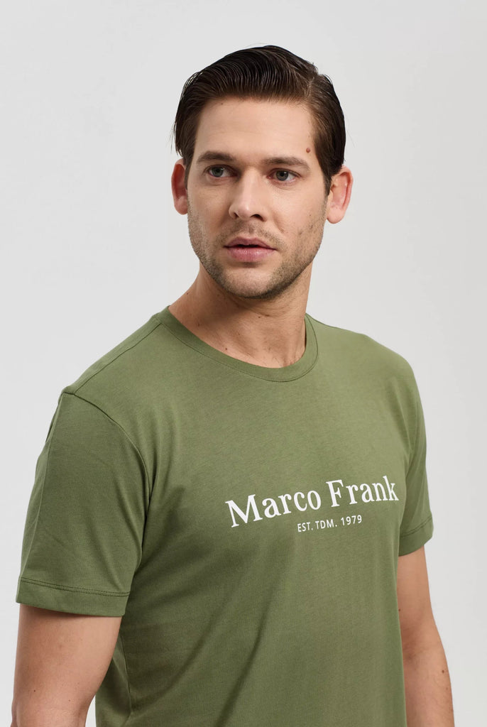 Marco Frank - Est In Paris - Jacques: T-Shirt Avec Logo Imprimé - Kaki