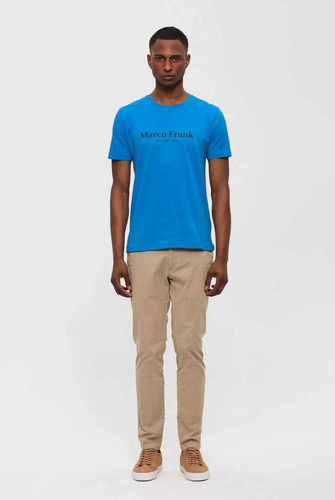 Marco Frank - Est In Paris - Jacques: T-Shirt Avec Logo Imprimé - Bleu Royal