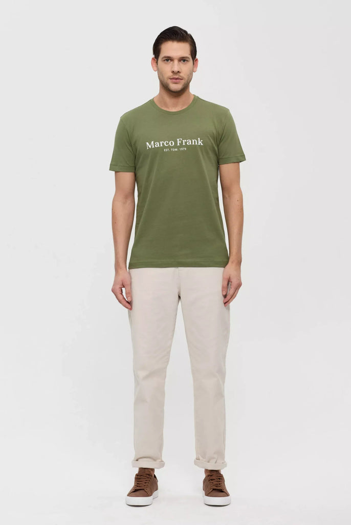 Marco Frank - Est In Paris - Jacques: T-Shirt Avec Logo Imprimé - Kaki