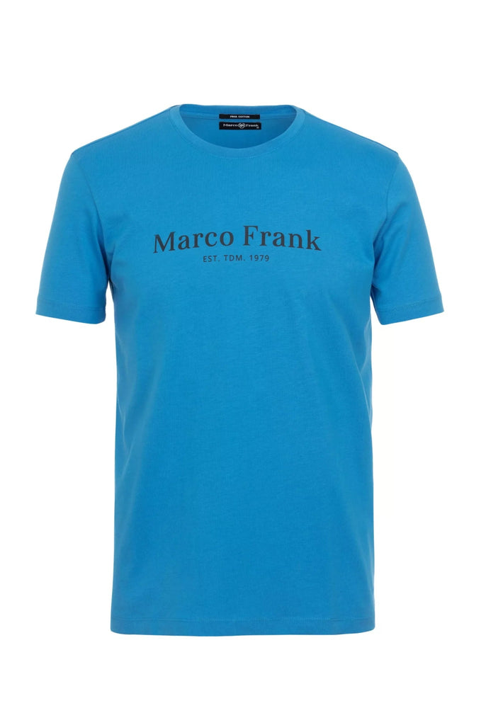 Marco Frank - Est In Paris - Jacques: T-Shirt Avec Logo Imprimé - Bleu Royal