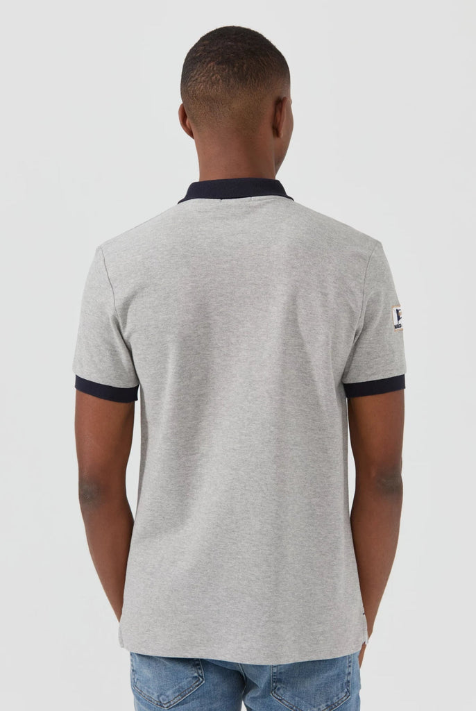 Marco Frank - Jérôme: Polo Avec Broderie Nautique - Gris