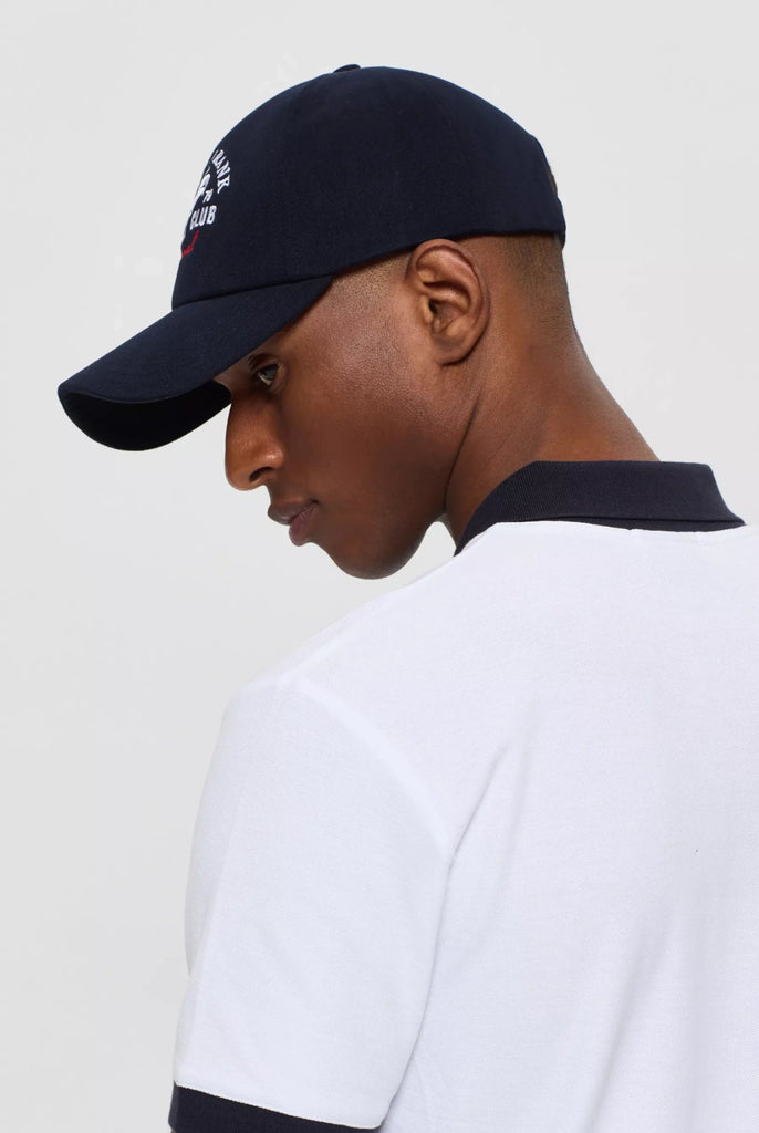 Marco Frank - Josse: Casquette Avec Logo de Coq Emblématique Brodé - Bleu Marine