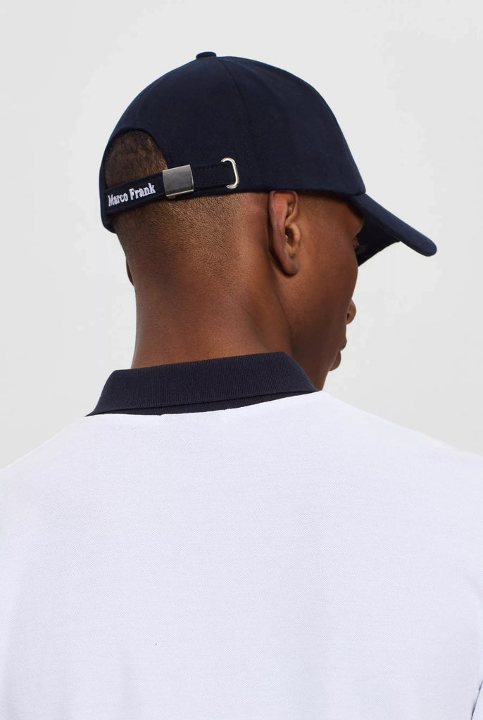 Marco Frank - Josse: Casquette Avec Logo de Coq Emblématique Brodé - Bleu Marine