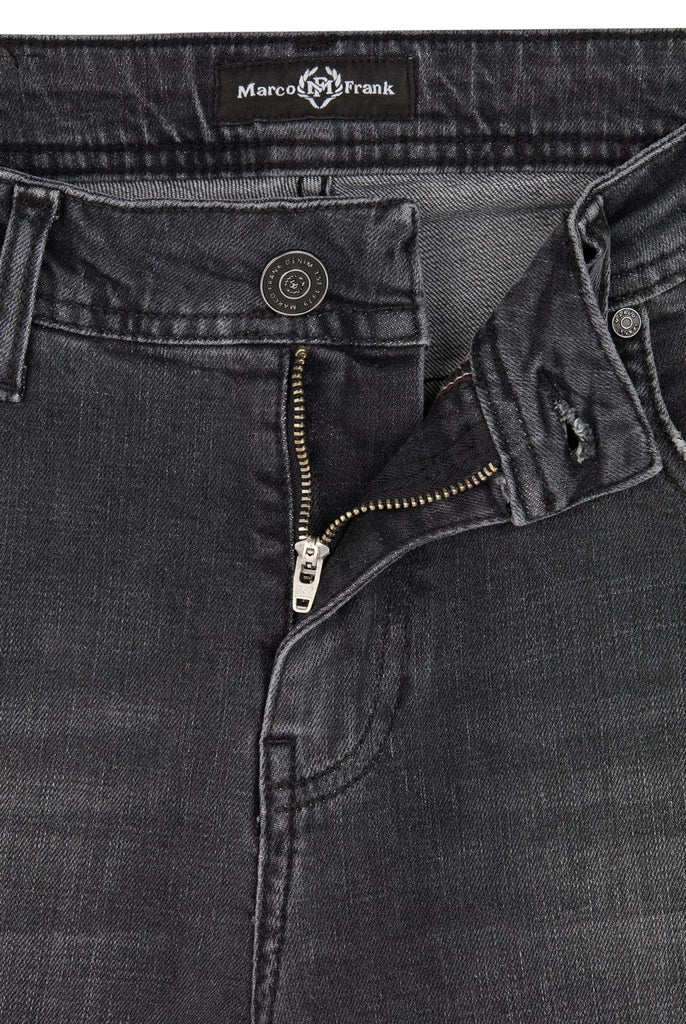 Marco Frank - Kalman: Jean Regular Fit En Denim Stretch Avec Détails Déchirés - Est. In Paris