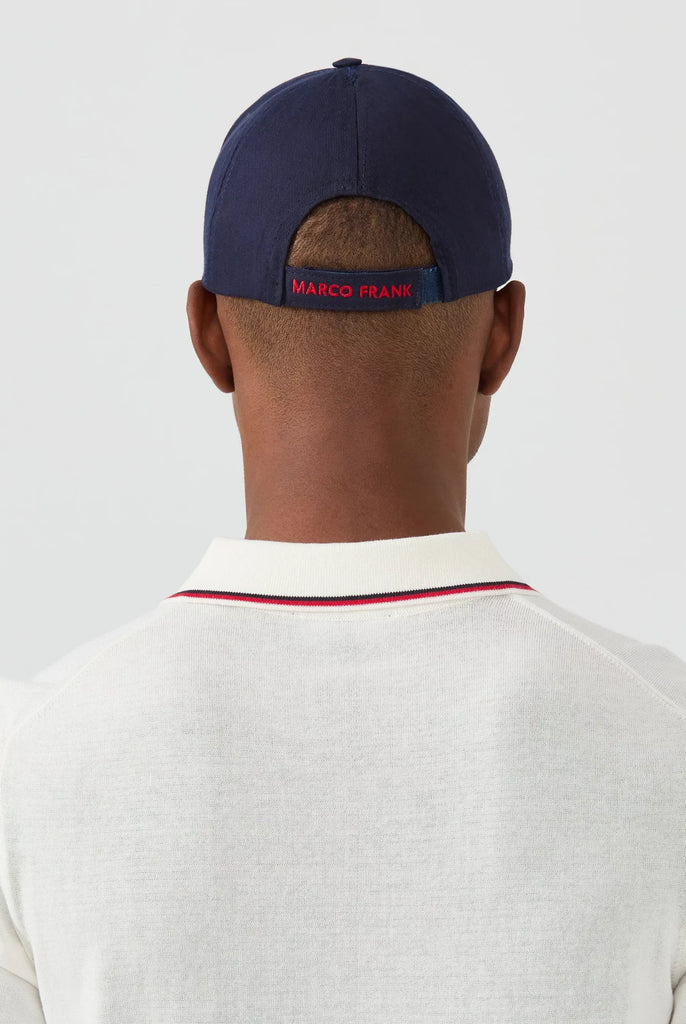 Marco Frank - Marlon: Casquette Avec Logo Couronne Brodé, Bleu Marine