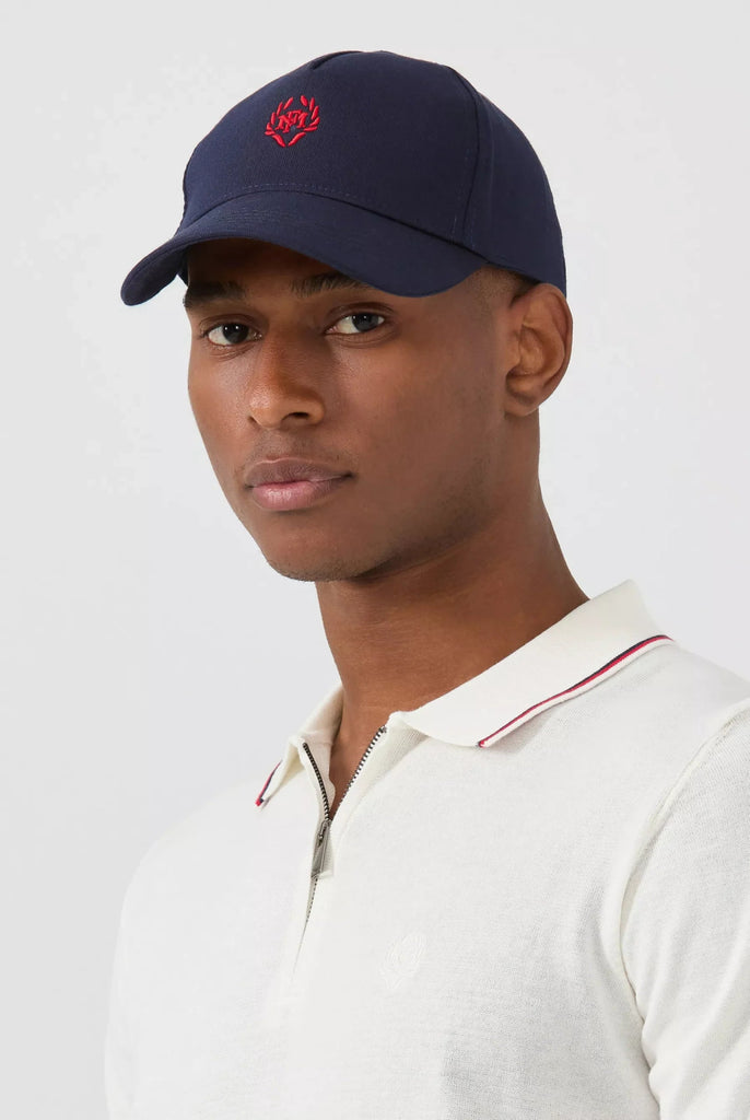 Marco Frank - Marlon: Casquette Avec Logo Couronne Brodé, Bleu Marine