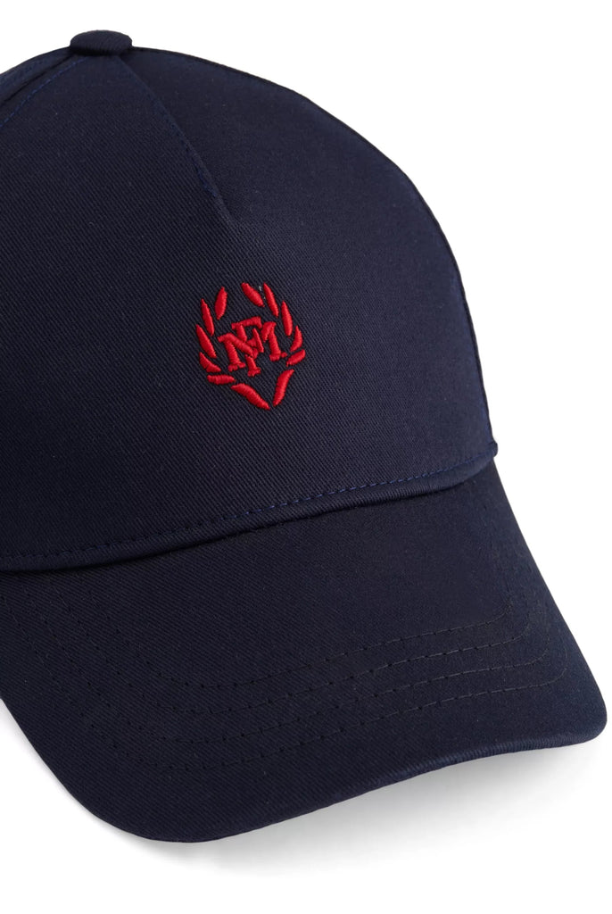 Marco Frank - Marlon: Casquette Avec Logo Couronne Brodé, Bleu Marine