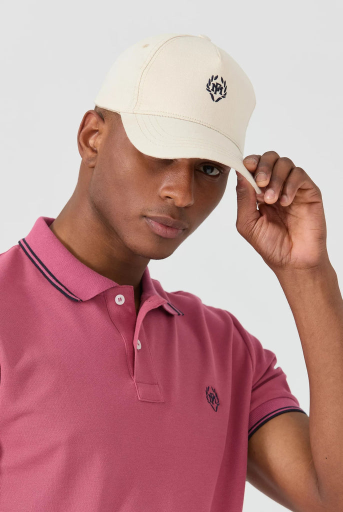 Marco Frank - Marlon: Casquette Avec Logo Couronne Brodé, Ecru