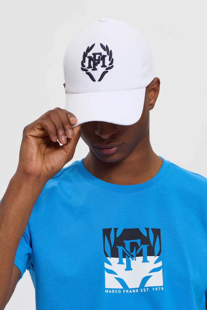 Marco Frank -  Michel: Casquette Avec Logo Couronne Brodé, Blanc