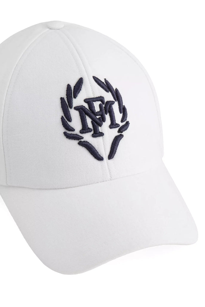 Marco Frank -  Michel: Casquette Avec Logo Couronne Brodé, Blanc