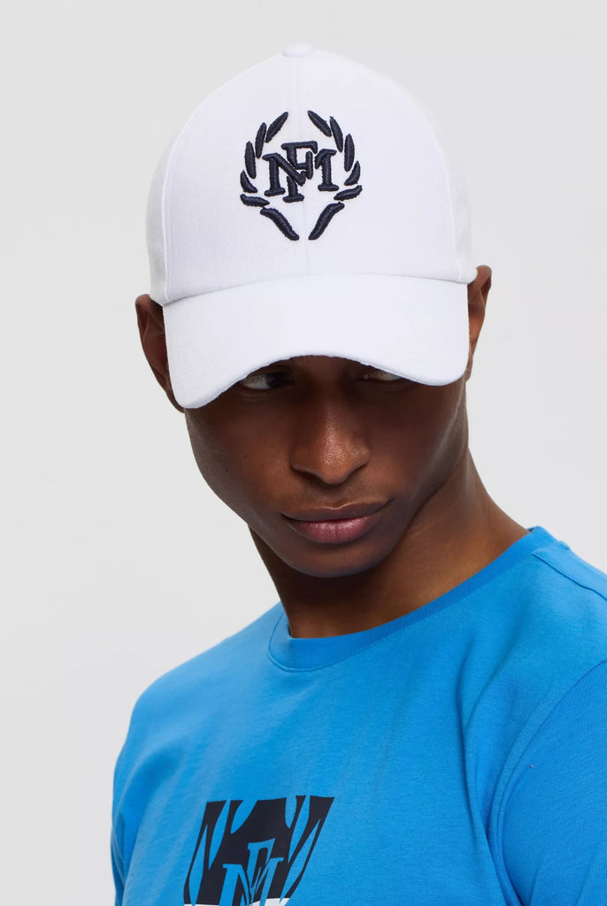 Marco Frank -  Michel: Casquette Avec Logo Couronne Brodé, Blanc