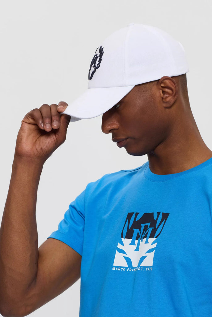 Marco Frank -  Michel: Casquette Avec Logo Couronne Brodé, Blanc