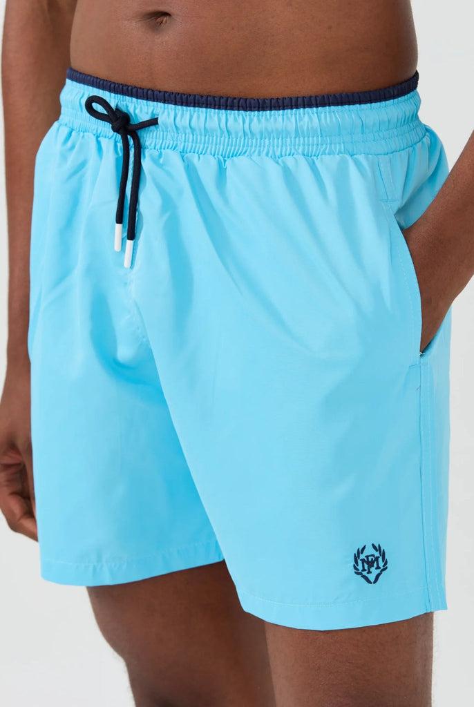 Ormondo: Short de Bain Avec Détails Contrastés, Séchage Rapide - Marco Frank