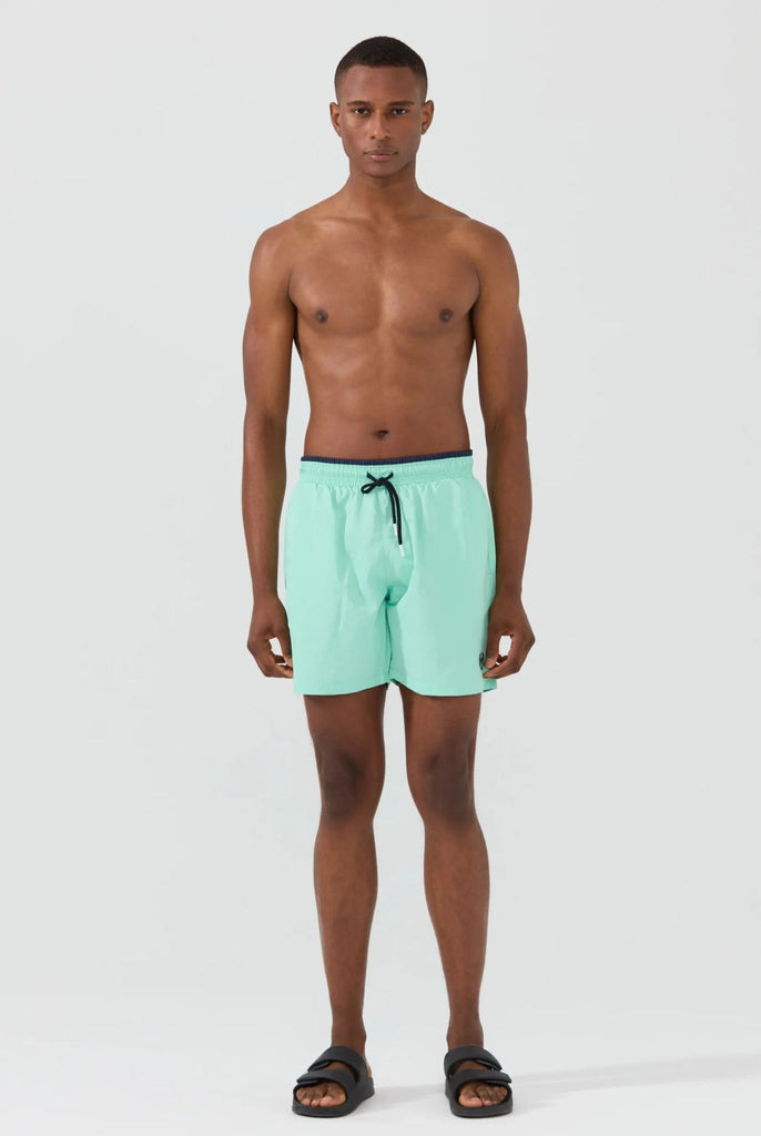 Ormondo: Short de Bain Avec Détails Contrastés, Séchage Rapide - Marco Frank