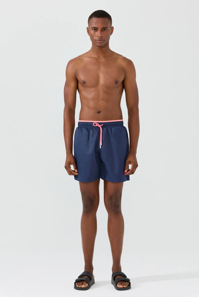 Ormondo: Short de Bain Avec Détails Contrastés, Séchage Rapide - Marco Frank