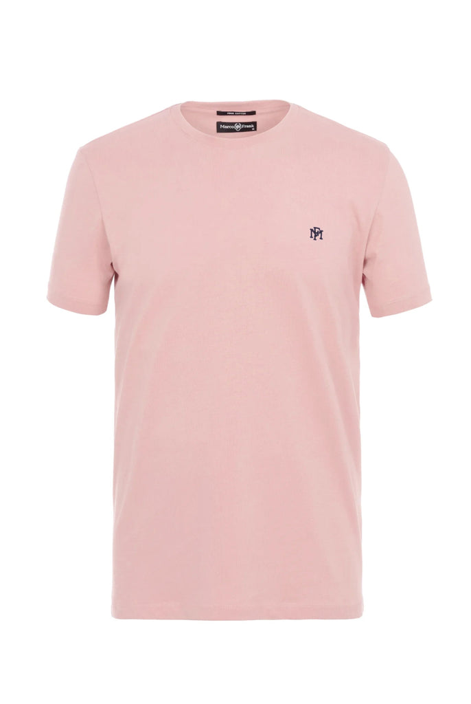 Philippe: T-shirt Avec Monogramme Brodé Logo MF - Marco Frank