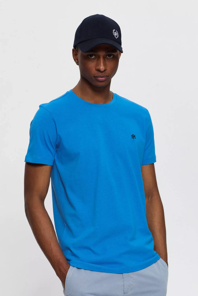 Philippe: T-shirt Avec Monogramme Brodé Logo MF - Marco Frank