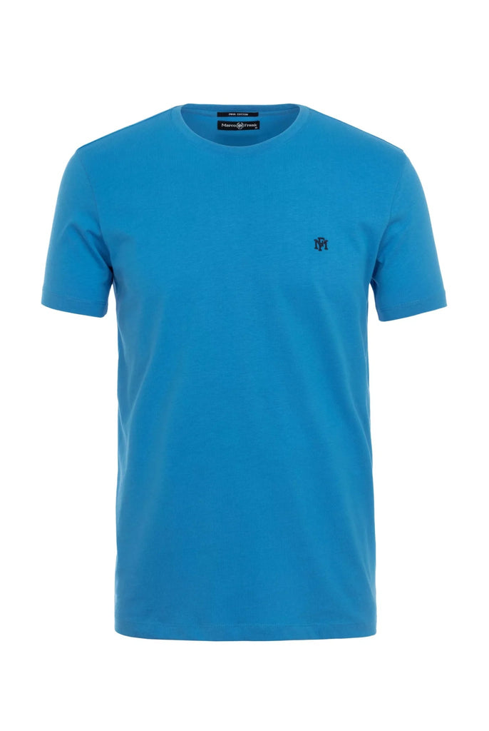 Philippe: T-shirt Avec Monogramme Brodé Logo MF - Marco Frank