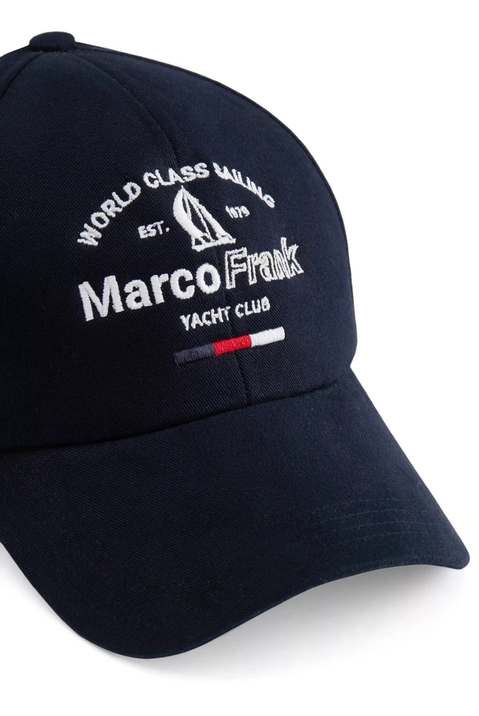 Salinger: Casquette Avec Broderie À Motif Nautique - Marco Frank