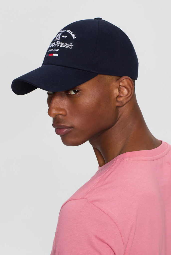 Salinger: Casquette Avec Broderie À Motif Nautique - Marco Frank