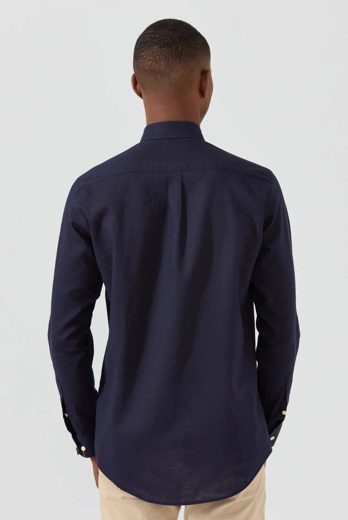 Stéphane: Chemise En Lin Classique à Manches Longues - Marco Frank