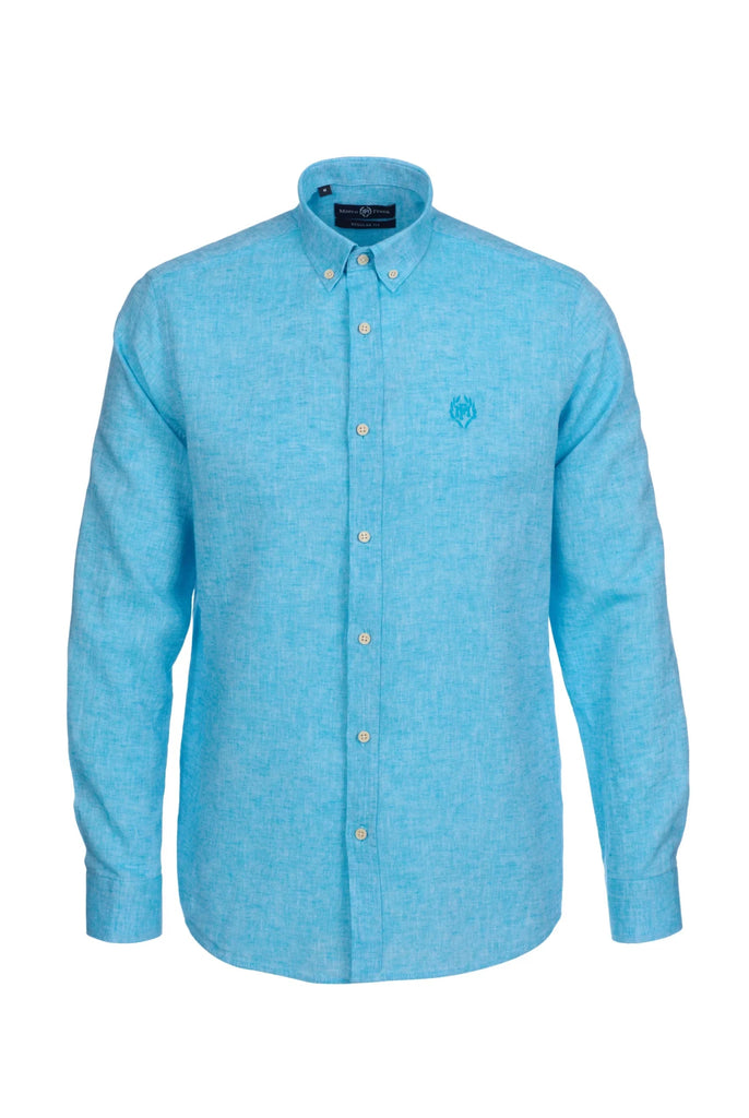 Stéphane: Chemise En Lin Classique à Manches Longues - Marco Frank