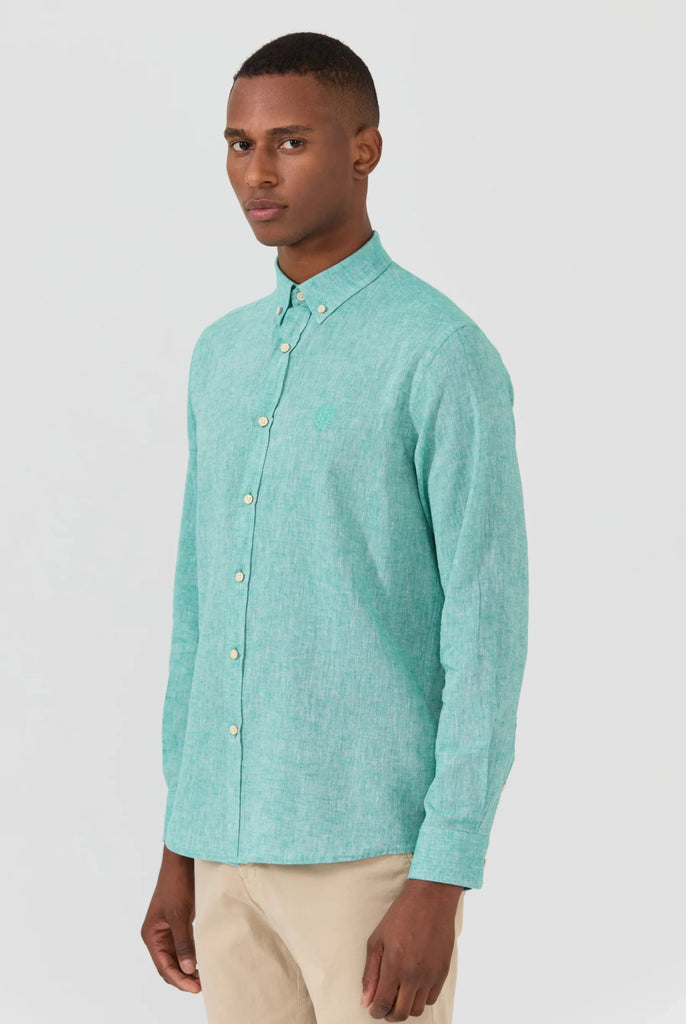 Stéphane: Chemise En Lin Classique à Manches Longues - Marco Frank