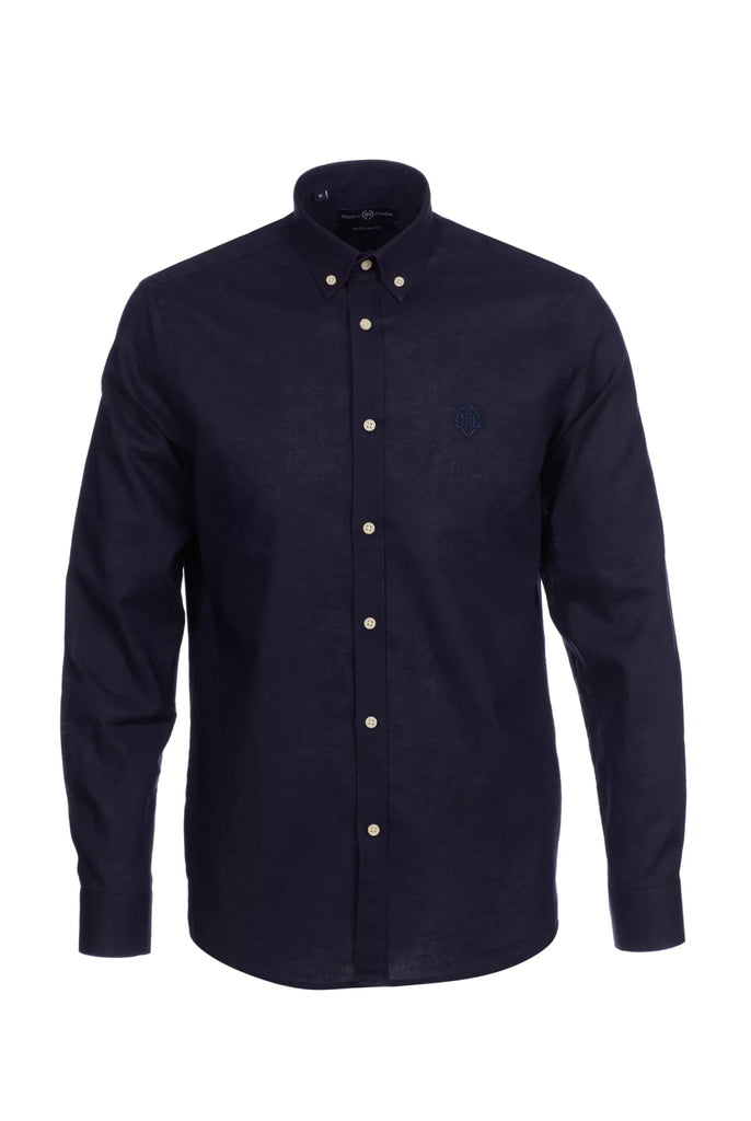 Stéphane: Chemise En Lin Classique à Manches Longues - Marco Frank